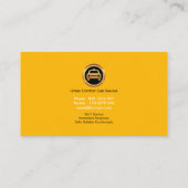 Carte De Visite Simple Concise moderne Bright Professional Taxi (Dos)