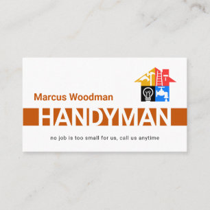 Carte De Visite Simple couche rayée pour homme à tout faire marron
