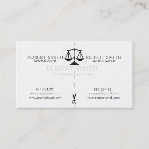 Carte de visite simple créatif d'avocat spéciali