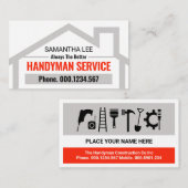 Carte De Visite Simple Creative Grey Rooftop Building Placard  (Devant / Derrière)