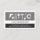 Carte De Visite Simple Creative Red Roof Building Placard  (Dos)