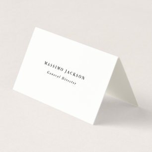 Carte De Visite Simple Crème de signature élégante moderne