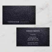 Carte De Visite Simple cuir minimaliste (Devant / Derrière)