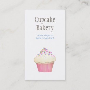 Carte De Visite Simple Cupcake Boulangerie Pâtisserie Chef Restaur