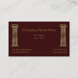 Carte de visite simple d'avocat