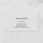 Carte de visite simple d'avocat de motif de (Dos)