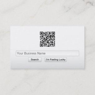 Carte de visite simple de barre de recherche de