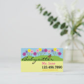 Carte de visite simple de bonne d'enfants de (Debout devant)