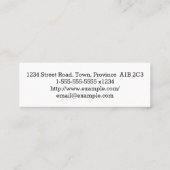 Carte de visite simple de chirurgien général (Dos)