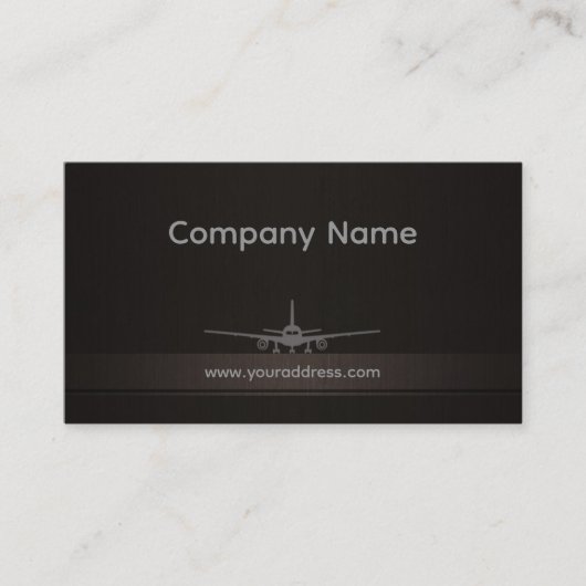 Carte de visite simple de compagnie d'avion (Devant)
