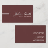 Carte de visite simple de directeur commercial de (Devant / Derrière)