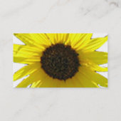 Carte de visite simple de fleur de tournesol (Dos)