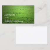 Carte de visite simple de gisement de riz de vert (Devant / Derrière)