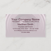 Carte de visite simple de la position 1 d'oeil (Dos)