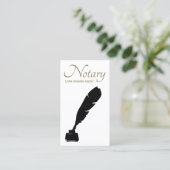 Carte de visite simple de l'agent de signature de  (Debout devant)