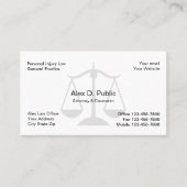 Carte de visite simple de mandataire (Devant)