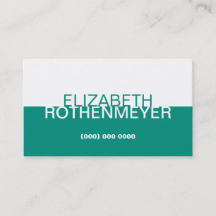 Carte de visite simple de panneau d'Aqua