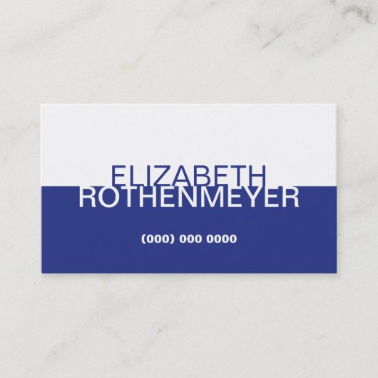 Carte de visite simple de panneau de cobalt (Devant)