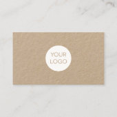 Carte de visite simple de papier biologique (Dos)