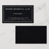 Carte de visite simple de paralégal (Devant / Derrière)