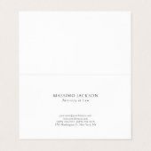 Carte de visite simple de Pearl Unique Attorney at (Extérieur déplié)