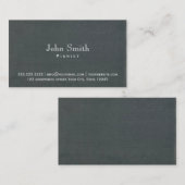 Carte de visite simple de pianiste d'arrière - (Devant / Derrière)