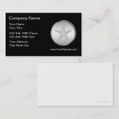 Carte de visite simple de police (Devant / Derrière)