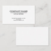 Carte de visite simple de police de machine à (Devant / Derrière)