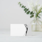 Carte de visite simple de professeur de yoga (Debout devant)