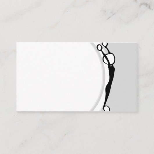 Carte de visite simple de professeur de yoga (Devant)