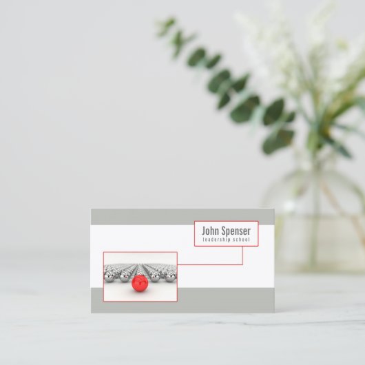 Carte de visite simple d'école de direction (Debout devant)