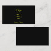 Carte de visite simple d'élégance (Devant / Derrière)