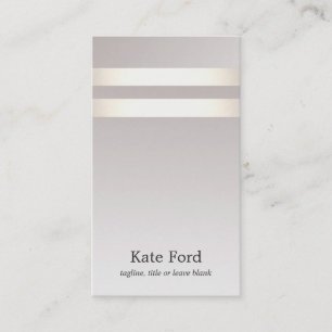 Carte De Visite Simple Design Faux Light Or Taupe Ombre