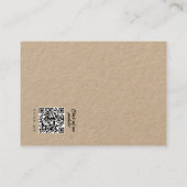 Carte De Visite Simple Design Store Kraft Earring Display Card (Dos)