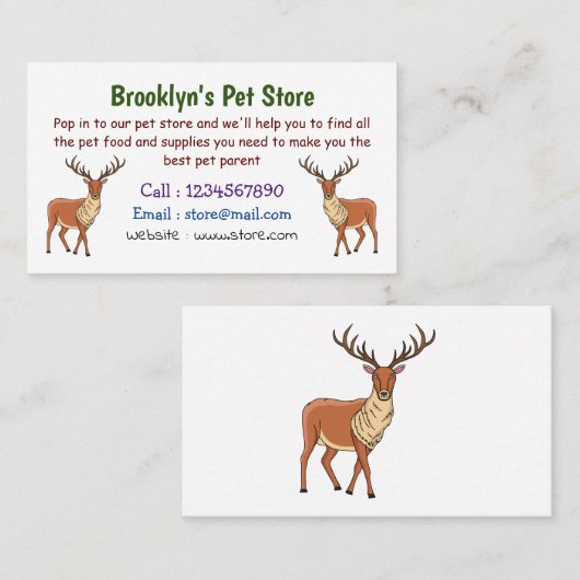 Carte De Visite Simple dessin (Devant / Derrière)