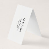 Carte De Visite simple diplôme minimal ajouter nom classe moderne (Devant)