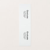 Carte De Visite simple diplôme minimal ajouter nom classe moderne (Extérieur déplié)