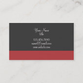 Carte de visite simple du fond de rayure de (Dos)