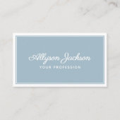 Carte De Visite Simple Dusty Blue (Devant)