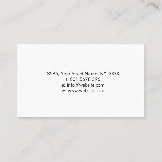 Carte De Visite Simple élégance de l'ornement des noeuds celtiques (Dos)