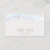 Carte De Visite Simple Elegant Blanc Moderne (Devant)