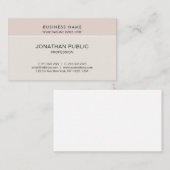 Carte De Visite Simple élégant, élégant, moderne et tendance (Devant / Derrière)