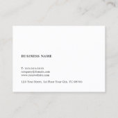 Carte De Visite Simple Elégant Faux Stone Texture Avocat à la Loi (Dos)