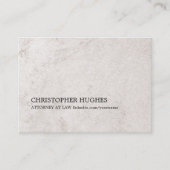Carte De Visite Simple Elégant Faux Stone Texture Avocat à la Loi (Devant)