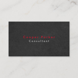 Carte De Visite Simple Élégant Gris Texture Professionnel