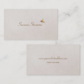 Carte De Visite Simple Elégant Hummingbird Nature (Devant / Derrière)