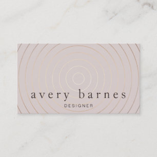 Carte De Visite Simple Elegant Mauve et Gold Professional Moderne