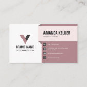 Carte De Visite Simple élégant moderne (Dos)