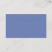 Carte De Visite Simple Élégant Moderne Professionnel Bleu (Dos)