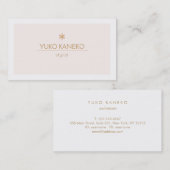 Carte De Visite Simple Elegant Pink Beauty Consultant (Devant / Derrière)